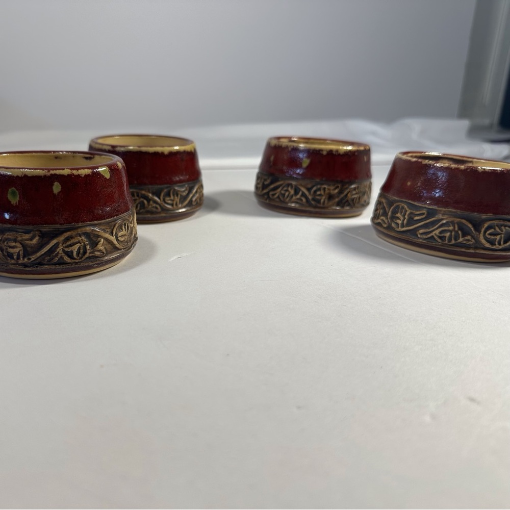 Pier 1 Celtic design tea/espresso/Yunomi cups